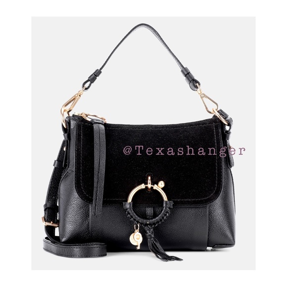 NWT See by Chloe Joan Small leather shoulder bag Black - Picture 1 of 16